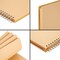 12x12 Scrapbook Album Hardcover (Blank), Kraft Paper Material Spiral Bound Sketchbook for Drawing, Writing, Arts and Crafts Projects, Home, Office, School